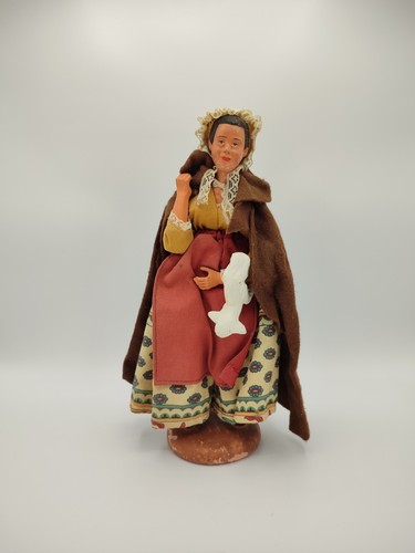 Santon terre cuite femme - terre,