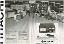 PUBLICITE  1971   HITACHI  hi-fi téléviseurs ampli  (2 pages)