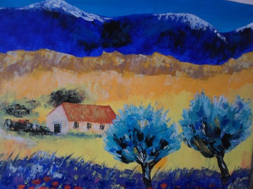 Tableau contemporain figuratif - tableau,