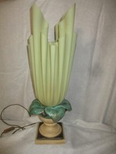 GEORGIA JACOB  Rare LAMPE VINTAGE Modèle  FEUILLE D'OR-54 CM  -1970-TBE