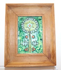 Magnifique Email sur CUIVRE, tableau plaque émaux sur cuivre , original 