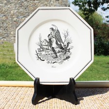 Assiette vintage Villeroy & Boch Les 4 saisons / hiver / Henri Mouzin