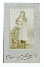 G1372 Femme. Dumesnil Marguin Vincennes 1900. Photo CDV carte de visite