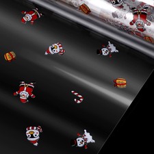  Rouleau De Papier Cellophane Noël Noel Emballage Du Panier-cadeau