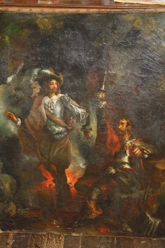 Huile sur toile tableau - toile, ancien
