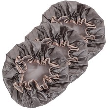  3 Pcs Shower Cap for Men Grey