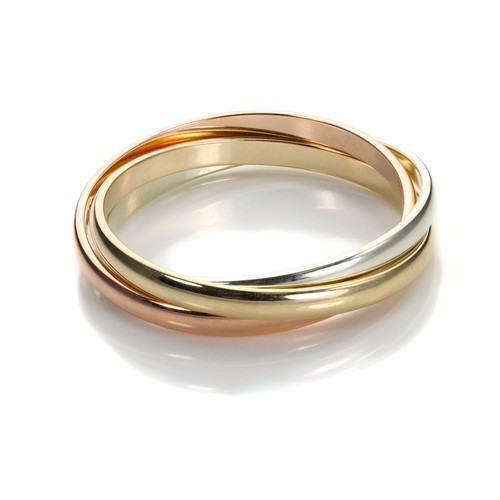Bague anneaux ors jaune - anneaux,