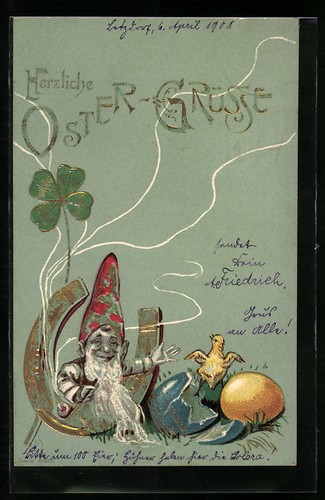 Carte postale gaufrée - , en