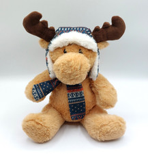 Peluche doudou renne marron
