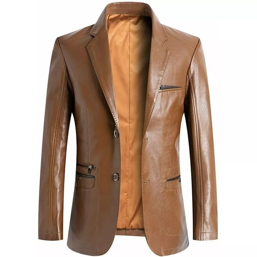 Blazer cuir véritable - blazer, en