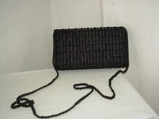 Pochette de soirée noire à