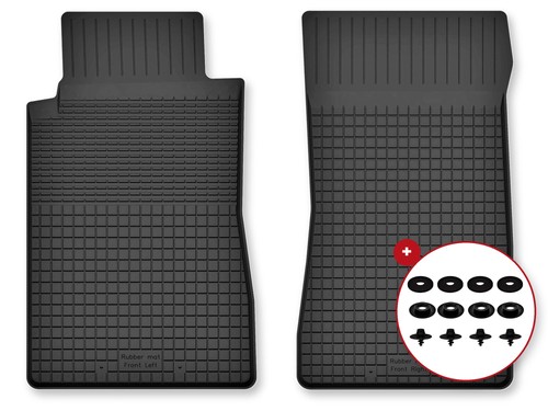 Tapis avant caoutchouc bac