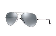 Ray ban Lunettes de Soleil Aviateur Métal RB3025 W3277 Argent W / Gris Miroir