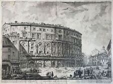 Théâtre De Marcello Rome Cavalier Giovanni Battista Piranesi 1770 Palais Orsini