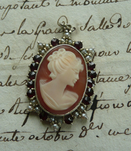 Ancien camee pendentif - ancien, en