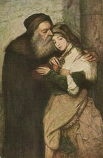 PC JUDAICA, M. GOTTLIEB : SZAJLOK I JESSYKA, Vintage Postcard (b39677)