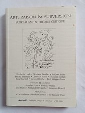 Revue Agone n°20 1998 : Art, raison & subversion. Surréalisme & théorie critique