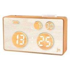 Réveil Lowell JD9532 JUSTAMINUTE Son Naturel En Bois