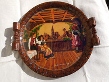 Ancien PLATEAU TABLEAU en BOIS