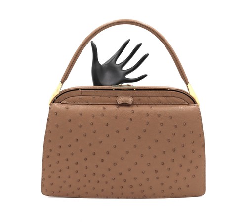 Vintage lorenzi tan ostrich - lorenzi,