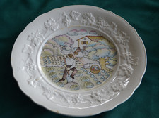 Assiette dessert GIEN style Marie Pierre Boitard Le jardinier 21,5 cm