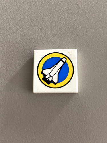 Lego white tile 2x2 - white,