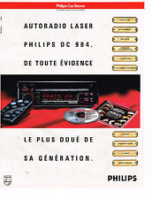 PUBLICITE ADVERTISING 054  1990  PHILIPS   auto radio laser DC 9874