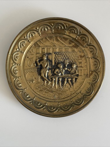 Assiette décorative laiton - assiette,