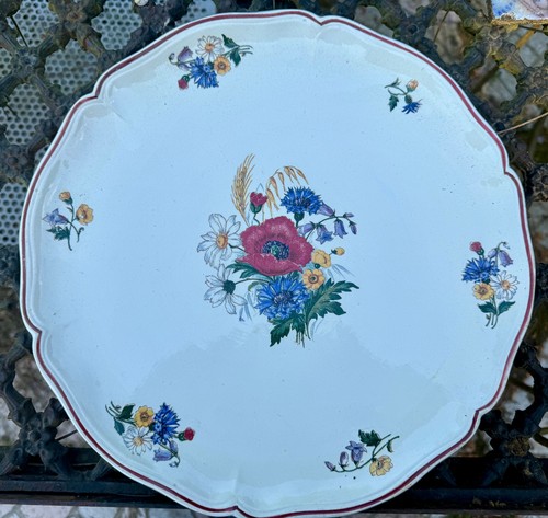 Plat tarte faïence - ,