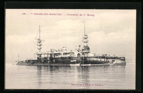 Cpa charles martel cuirasse - cpa,