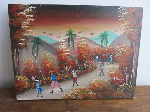 Tableau haïtien signé - tableau,