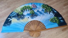  ÉVENTAIL EN BOIS DE BAMBOU