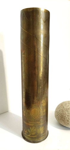 Ancienne douille obus 75 - ancienne, de