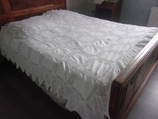 Couvre lit ancien crochet - crochet, main