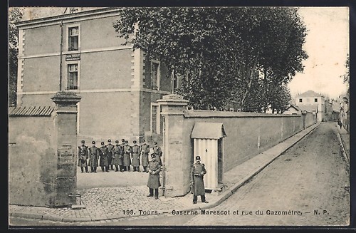 Cpa tours caserne marescot - cpa,