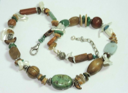 Gros argent ton collier - ton,