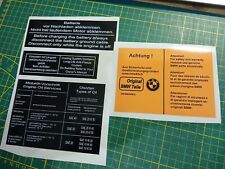 Autocollants BMW compartiment moteur