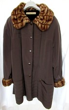Manteau pelisse marron - manteau, foncé