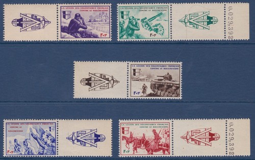 1942 france lvf - france, n°6/10**