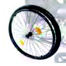 Ardea One Roues pneumatiques 60 cm pour fauteuils roulants handicapés