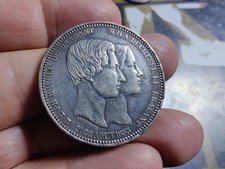 Superbe 5 francs - Léopold Ier Mariage du duc et de la duchesse de Brabant.