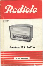 NOTICE POSTE DE RADIO  RADIOLA