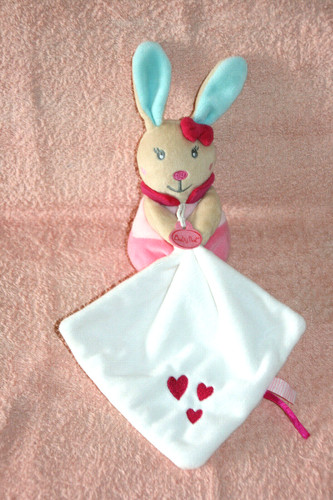 Babynat doudou lapin perle - doudou,