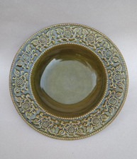 Ancien plat de service coupe à fruits rond vintage faience Jasba décoration