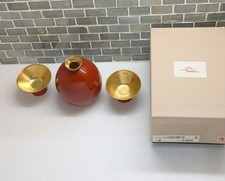 Ensemble de saké doré