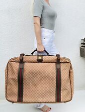 Valise cuir et toile monogramme GUCCI vintage