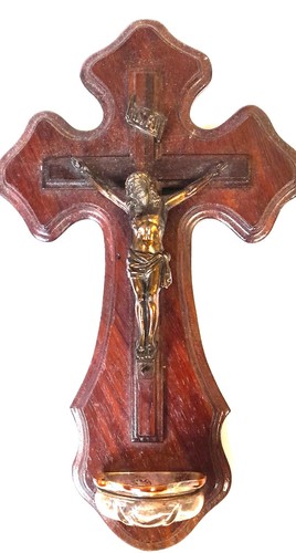 Crucifix bois metal - crucifix, en