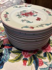 6 (12) assiettes Bernardaud Lhassa Entrée Porcelaine Limoges  Vintage TBE