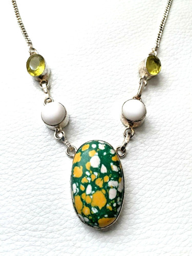 Collier argenté 925 - collier, mosaïque
