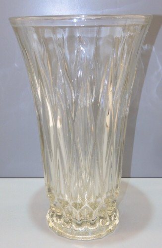 Grand vase verre moulé - -grand,